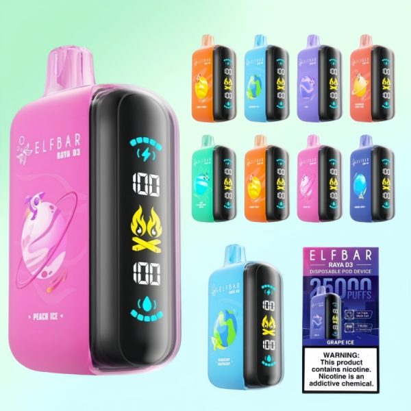 Puff Elf Bar Raya D3 25000 Taff | Puff Cigarette Store