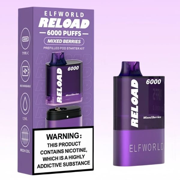 Elfworld Relaod 6000 Puffs Kit | Puff Cigarette Store Elfworld Relaod 6000 Puffs Kit | Puff Cigarette Store