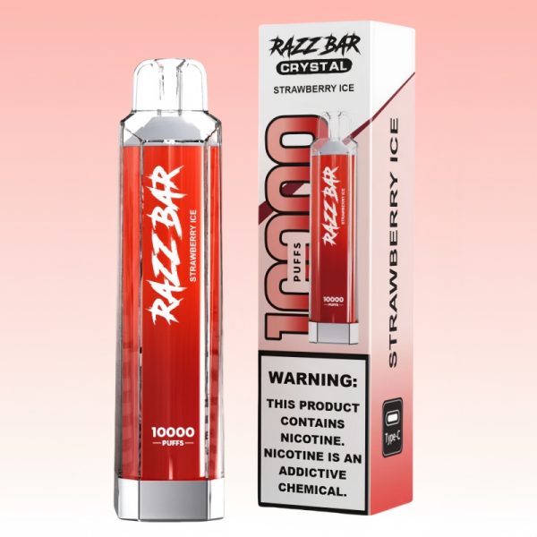 Razz Bar Crystal 10000 Puffs | Puff Cigarette Store Razz Bar Crystal 10000 Puffs | Puff Cigarette Store