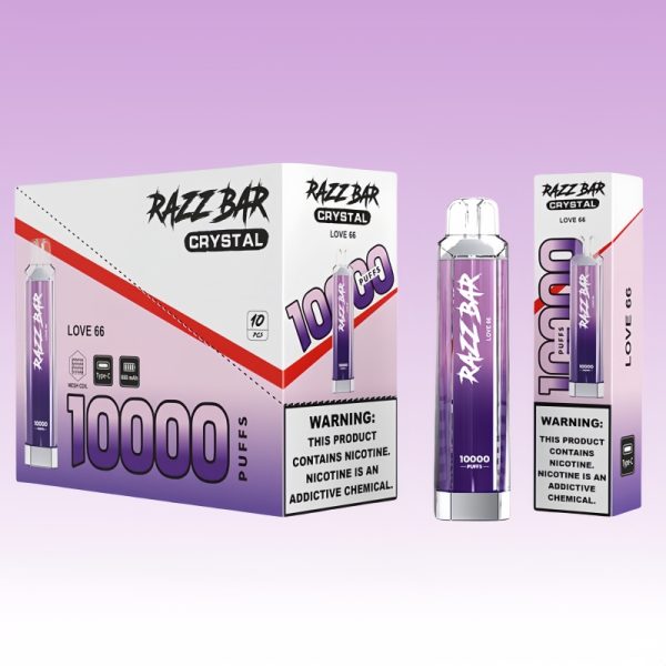 Razz Bar Crystal 10000 Puffs | Puff Cigarette Store Razz Bar Crystal 10000 Puffs | Puff Cigarette Store
