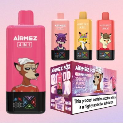 Airmez Fox 4 IN 1 120k Puffs | Puff Cigarette Store Airmez Fox 4 IN 1 120k Puffs | Puff Cigarette Store
