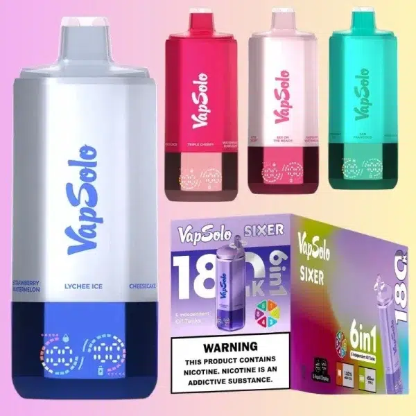 Vapsolo 6in1 180K Puffs | Puff Cigarette Store Vapsolo 6in1 180K Puffs | Puff Cigarette Store